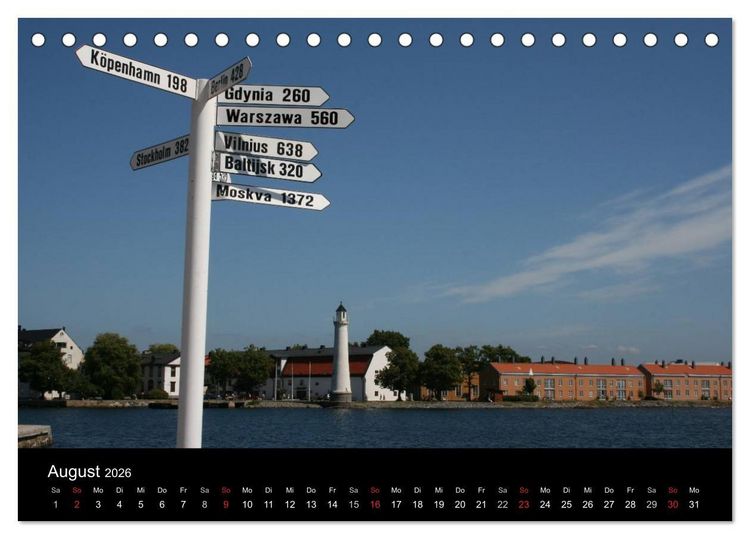Produktbild: S&uuml;dschweden (Tischkalender 2026 DIN A5 quer), CALVENDO Monatskalender