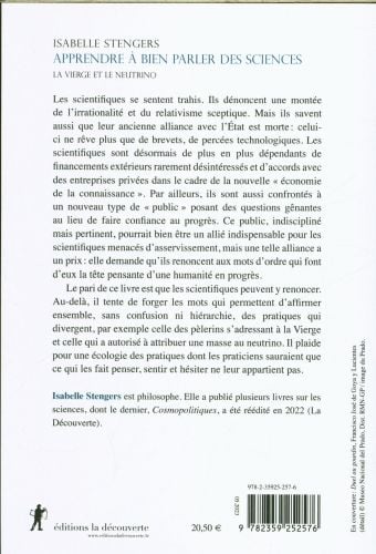 Produktbild: Apprendre &agrave; bien parler des sciences : la vierge et le neutrino