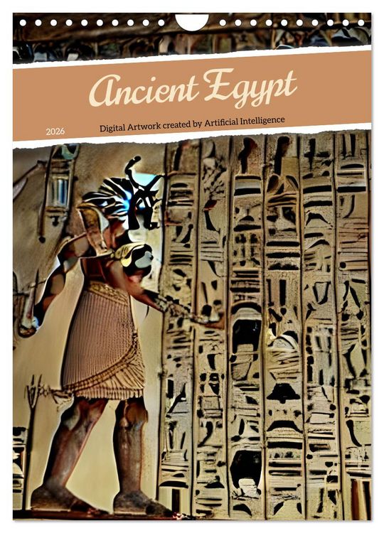 Produktbild: Ancient Egypt - Digital Artwork created by Artificial Intelligence (Wall Calendar 2026 DIN A4 portrait), CALVENDO 12 Month Wall Calendar