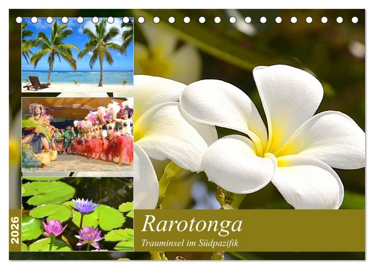 Produktbild: Rarotonga - Trauminsel im S&uuml;dpazifik. (Tischkalender 2026 DIN A5 quer), CALVENDO Monatskalender