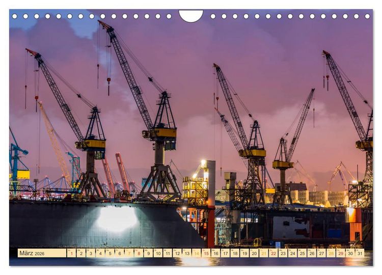 Produktbild: Krane - b&auml;renstarke Arbeitstiere (Wandkalender 2026 DIN A4 quer), CALVENDO Monatskalender