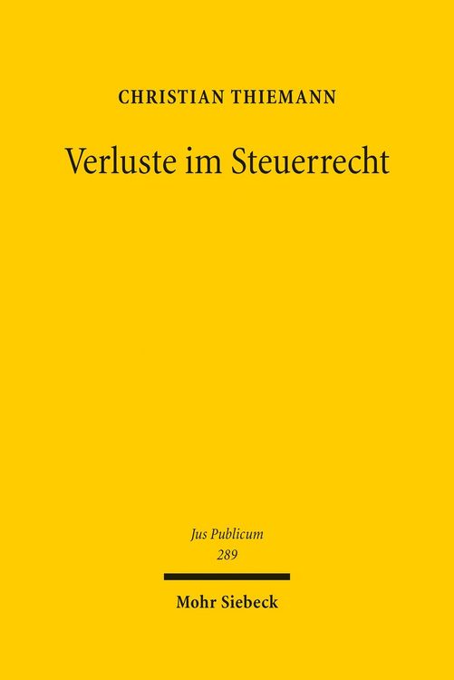 Produktbild: Verluste im Steuerrecht