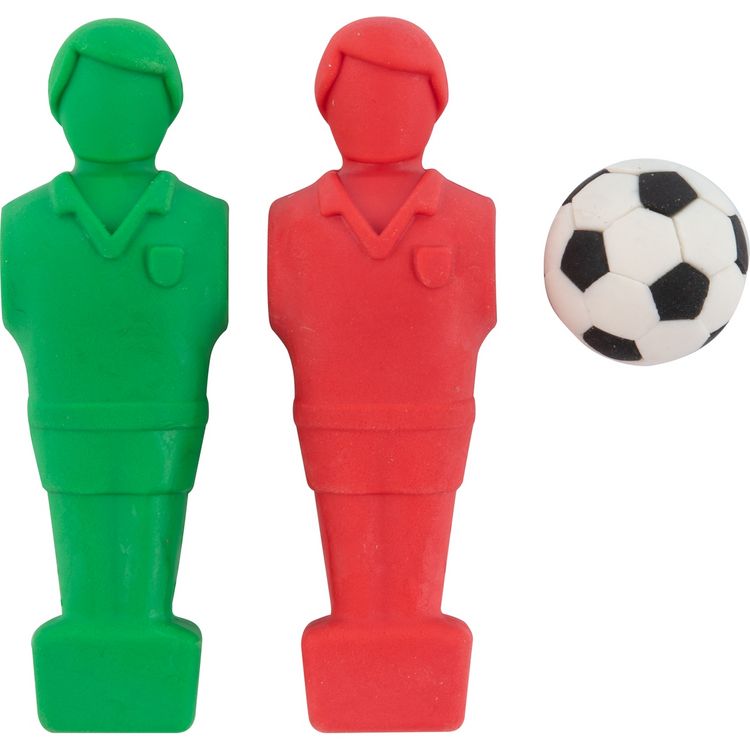 Produktbild: STYLEX Radiergummi-Set Fu&szlig;ball Kollektion 3-teilig