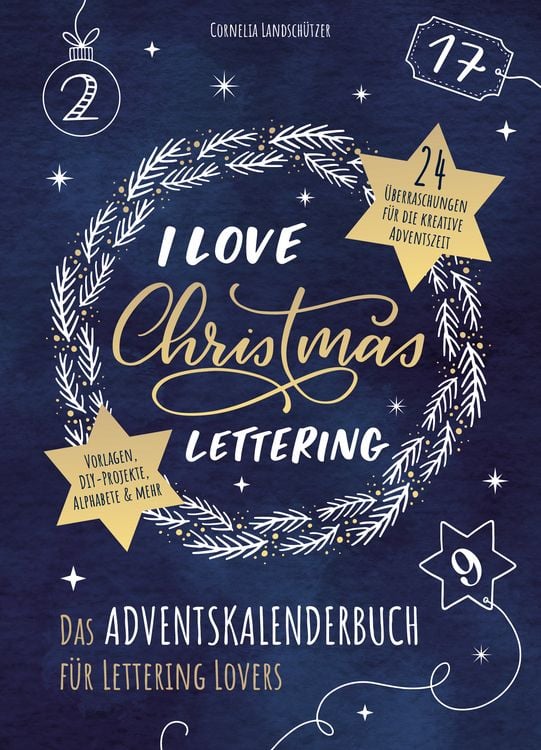 Produktbild: I Love Christmas Lettering - Das Adventskalenderbuch f&uuml;r Lettering Lovers