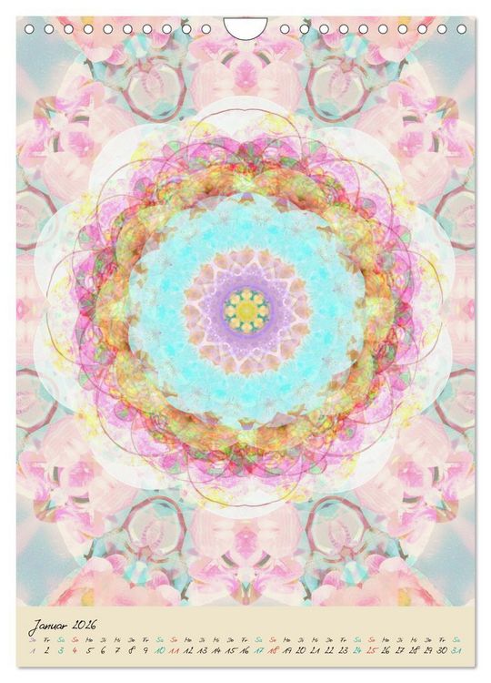 Produktbild: MANDALAS DES LICHTS (Wandkalender 2026 DIN A4 hoch), CALVENDO Monatskalender