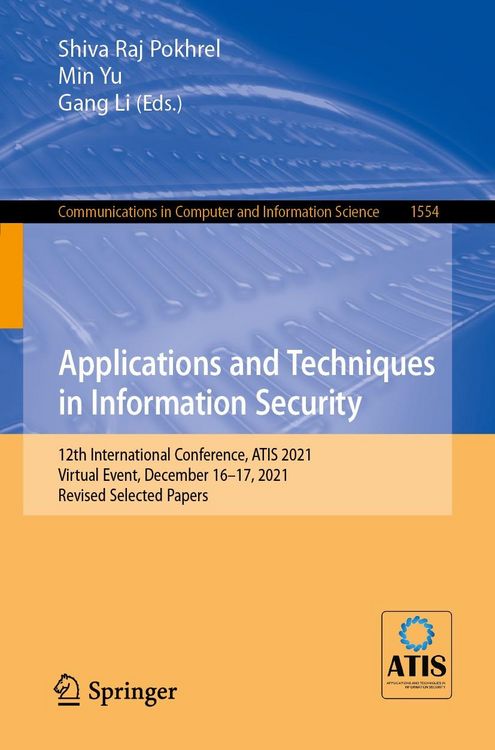 Produktbild: Applications and Techniques in Information Security