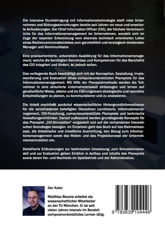 Produktbild: Computerunterst&uuml;tzte Planspiele f&uuml;r das Informationsmanagement