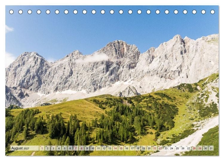 Produktbild: Dachstein und Schladminger Tauern (Tischkalender 2027 DIN A5 quer), CALVENDO Monatskalender