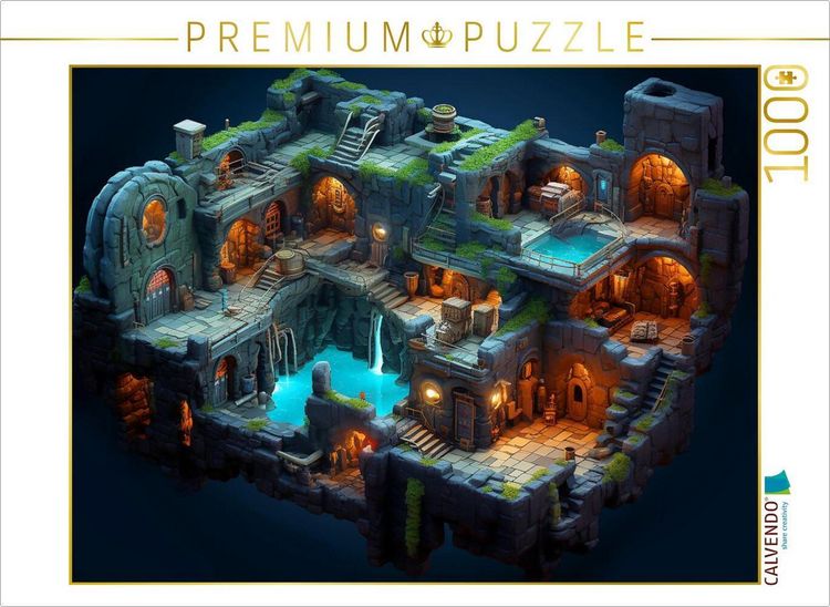 Produktbild: CALVENDO Puzzle Antikes Bad - Gamer Nostalgie | 1000 Teile Lege-Gr&ouml;&szlig;e 64x48cm Foto-Puzzle f&uuml;r gl&uuml;ckliche Stunden