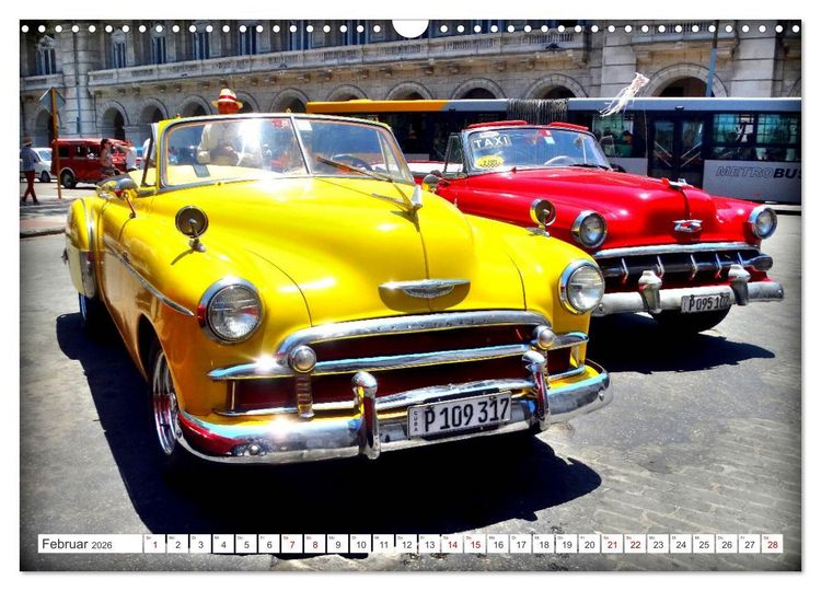 Produktbild: Chevy '50 - Mit 75 unterwegs in Kuba (Wandkalender 2026 DIN A3 quer), CALVENDO Monatskalender