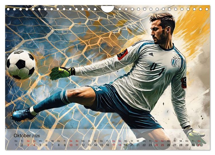 Produktbild: Fu&szlig;ball - Finale (Wandkalender 2026 DIN A4 quer), CALVENDO Monatskalender