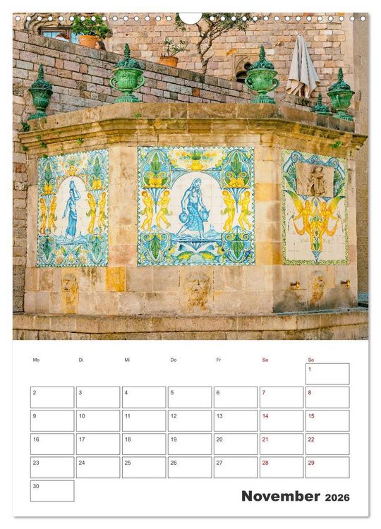 Produktbild: Barcelona - Urlaubsplaner (Wandkalender 2026 DIN A3 hoch), CALVENDO Monatskalender