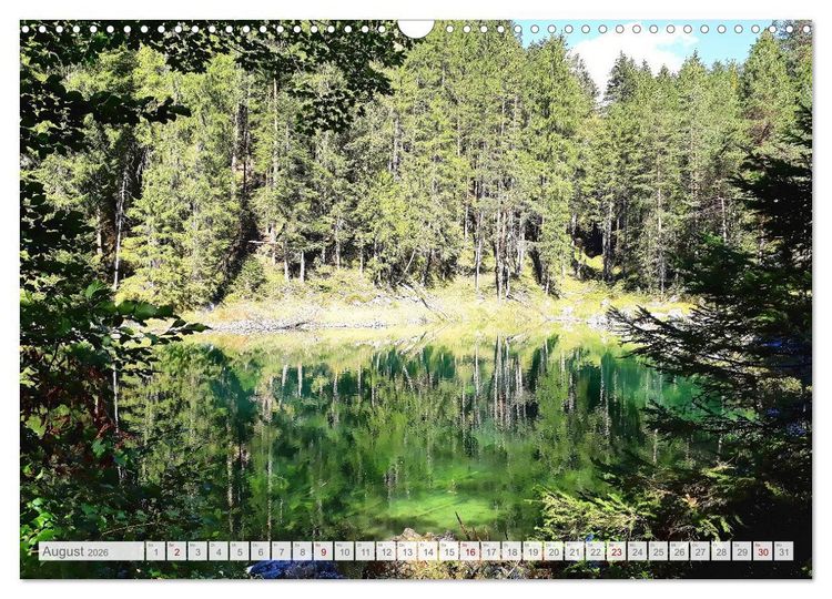 Produktbild: Mein Eibsee - Die Perle unterhalb der Zugspitze im Jahresverlauf (Wandkalender 2026 DIN A3 quer), CALVENDO Monatskalender