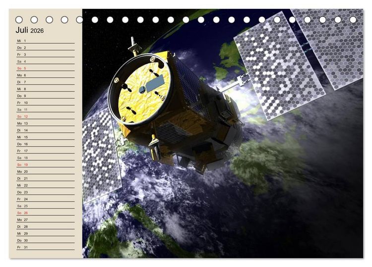 Produktbild: Raumfahrt und Weltall (Tischkalender 2026 DIN A5 quer), CALVENDO Monatskalender