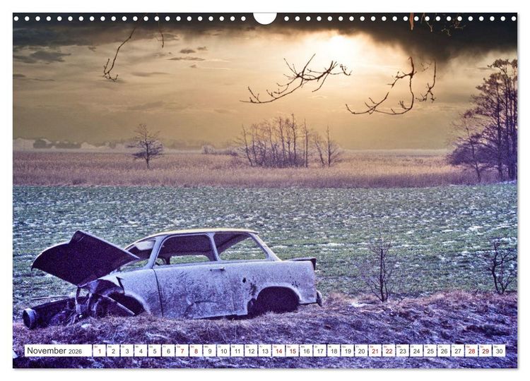 Produktbild: Trabi-Land DDR (Wandkalender 2026 DIN A3 quer), CALVENDO Monatskalender