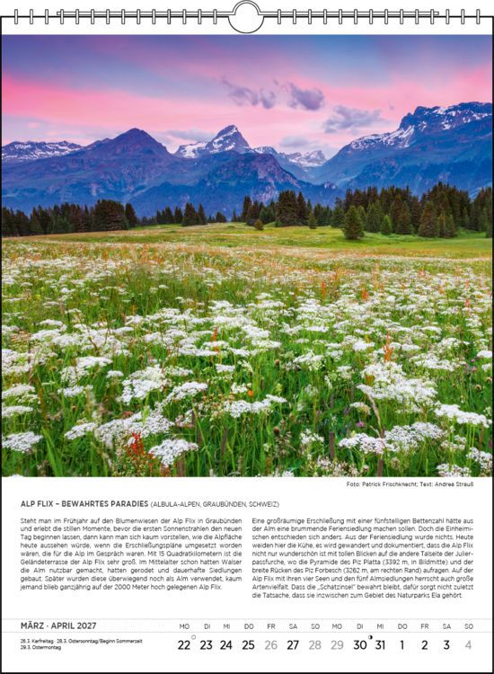 Produktbild: Blodigs Alpenkalender 2027