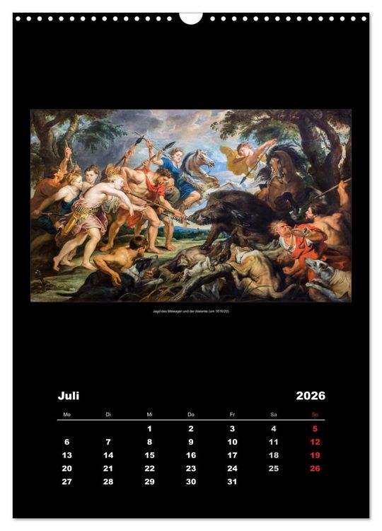 Produktbild: Peter Paul Rubens - Rubens (Wandkalender 2026 DIN A3 hoch), CALVENDO Monatskalender