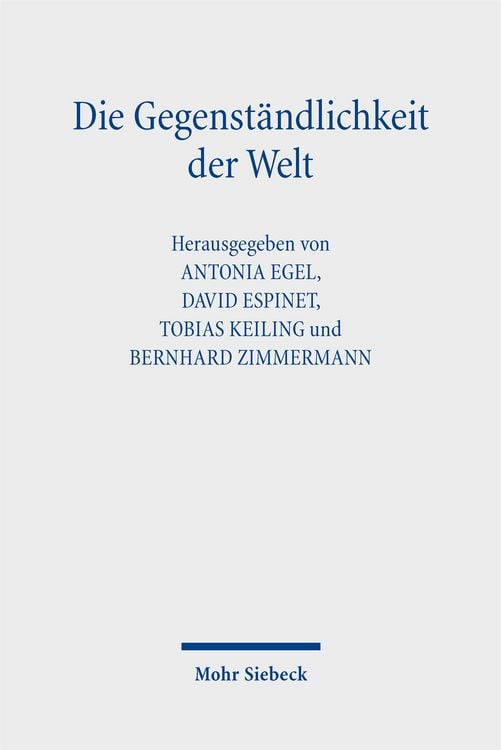 Produktbild: Die Gegenst&auml;ndlichkeit der Welt