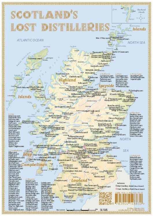 Produktbild: Whisky Distilleries Scotland - Tasting Map
