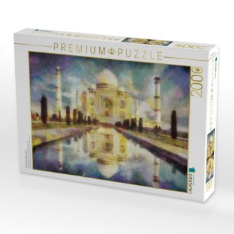 Produktbild: CALVENDO Puzzle Taj Mahal bei Agra, Indien | 2000 Teile Lege-Gr&ouml;&szlig;e 90x67cm Foto-Puzzle f&uuml;r gl&uuml;ckliche Stunden