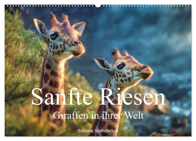 Produktbild: Sanfte Riesen - Giraffen in ihrer Welt (Wandkalender 2027 DIN A2 quer), CALVENDO Monatskalender