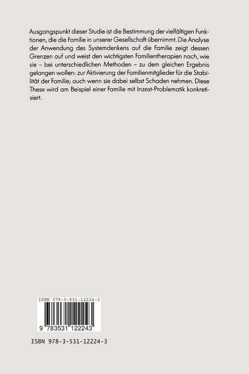 Produktbild: Die Familie in der Familientherapie