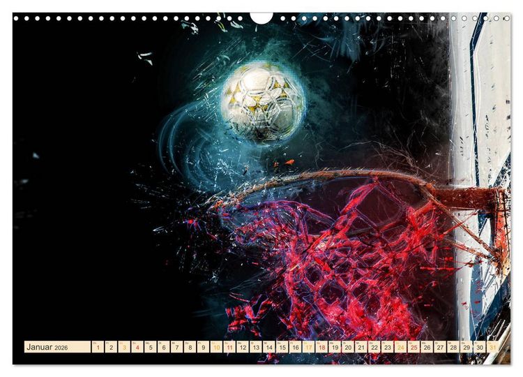 Produktbild: Basketball extrem (Wandkalender 2026 DIN A3 quer), CALVENDO Monatskalender