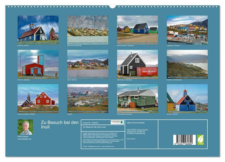 Produktbild: Zu Besuch bei den Inuit (hochwertiger Premium Wandkalender 2026 DIN A2 quer), Kunstdruck in Hochglanz