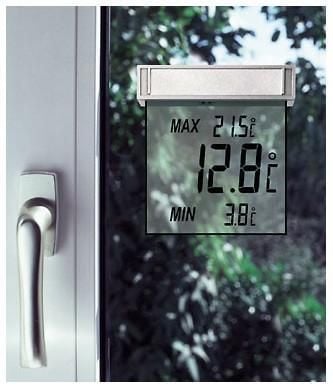 Produktbild: TFA Dostmann 30.1025 Fenster-Thermometer Silber 30.1025