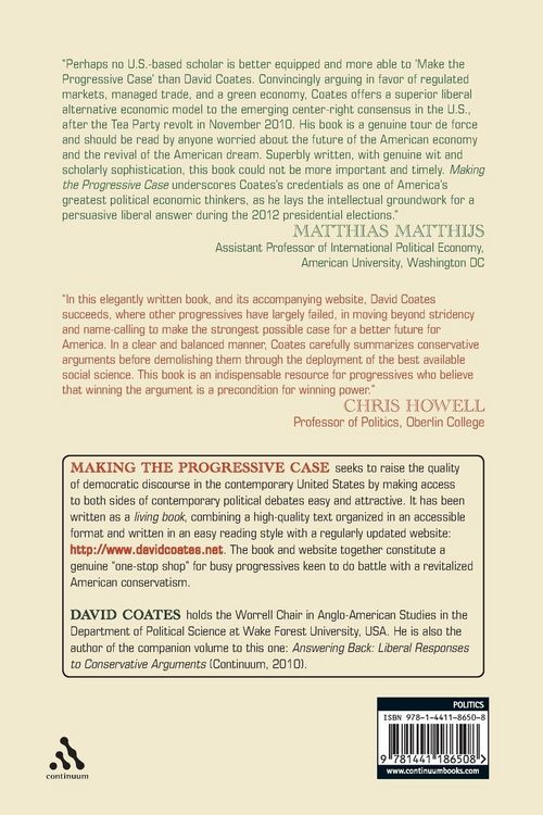 Produktbild: Making the Progressive Case Towards a Stronger U.S. Economy