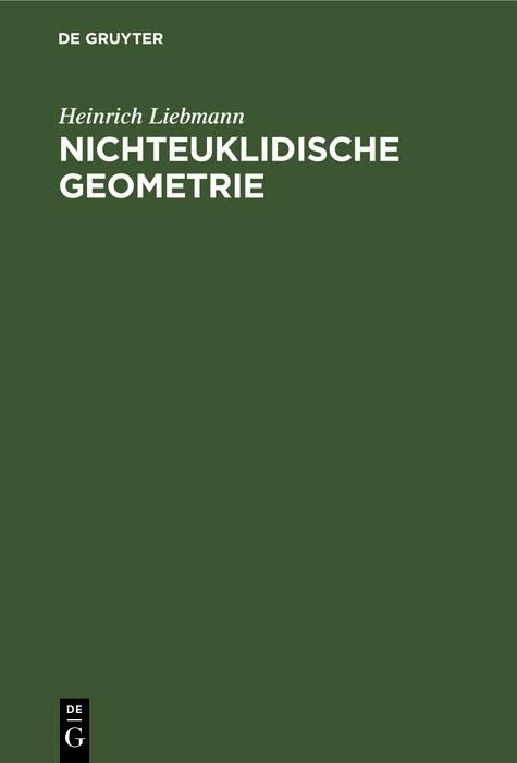 Produktbild: Nichteuklidische Geometrie