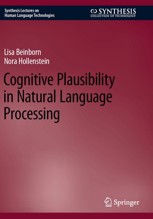 Produktbild: Cognitive Plausibility in Natural Language Processing