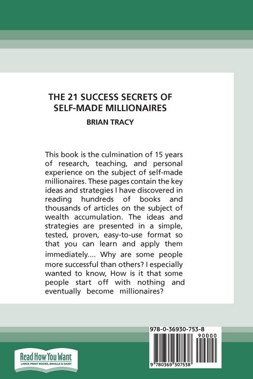 Produktbild: The 21 Success Secrets of Self-Made Millionaires