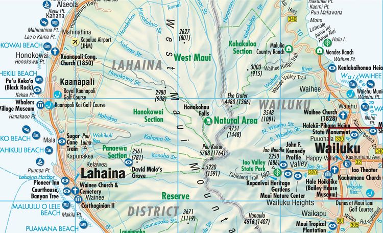 Produktbild: Hawaiian Islands 1 : 200 000 / 1 : 400 000