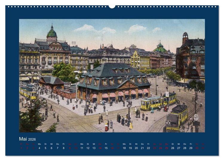 Produktbild: Historisches Frankfurt am Main von 1888 bis 1918 (Wandkalender 2026 DIN A2 quer), CALVENDO Monatskalender