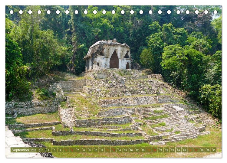 Produktbild: Geheimnisvolle Orte Yucat&aacute;n (Tischkalender 2026 DIN A5 quer), CALVENDO Monatskalender
