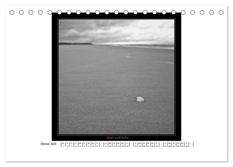Produktbild: Wangerooge in Fine Art (Tischkalender 2026 DIN A5 quer), CALVENDO Monatskalender