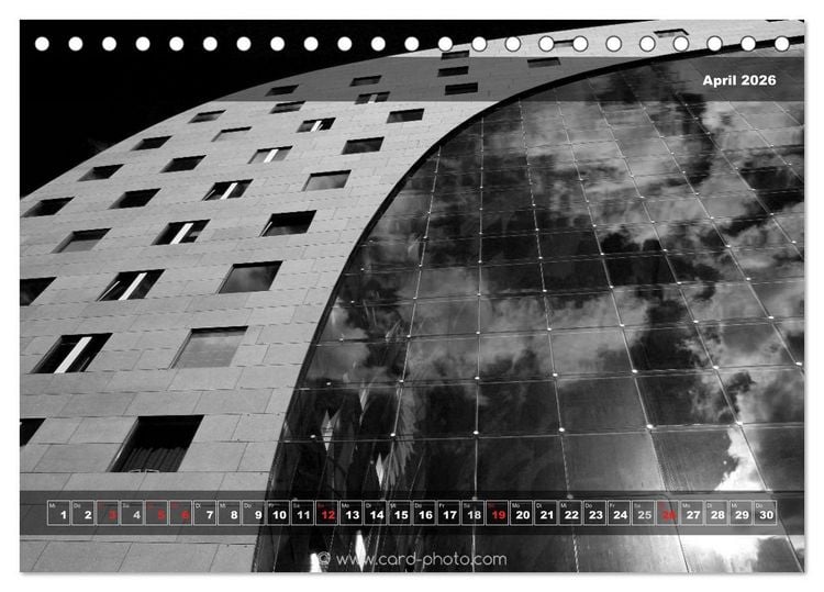 Produktbild: Architektur: Geometrie des Lichts (Tischkalender 2026 DIN A5 quer), CALVENDO Monatskalender