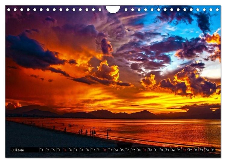 Produktbild: Sonnenunterg&auml;nge &bull; Traumhafte Farbspiele (Wandkalender 2026 DIN A4 quer), CALVENDO Monatskalender