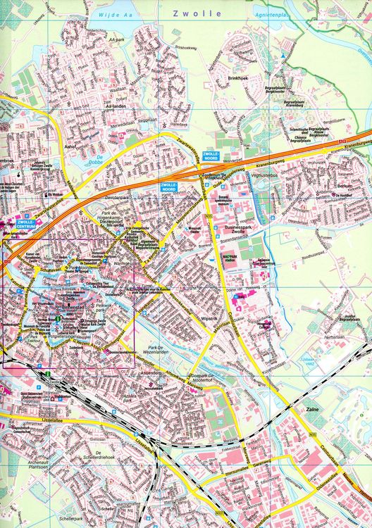 Produktbild: Zwolle, Stadtplan 1:20.000, freytag & berndt