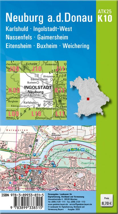 Produktbild: Neuburg an der Donau 1 : 25 000