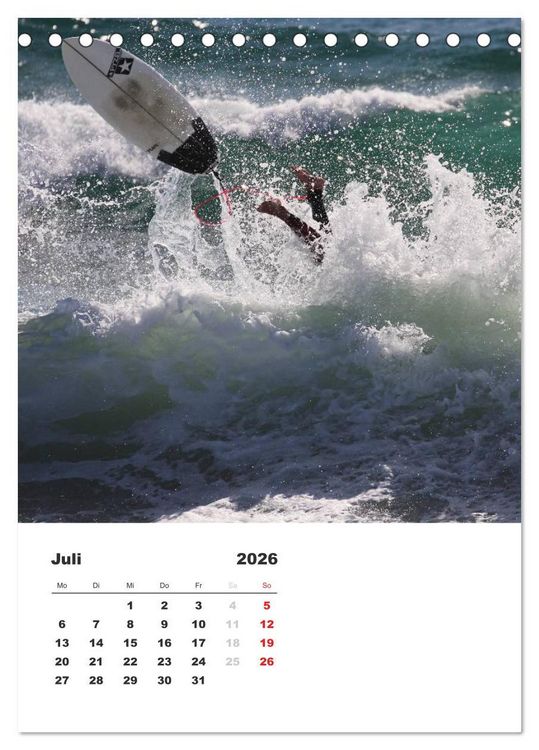 Produktbild: Abenteuer Wasser (Tischkalender 2026 DIN A5 hoch), CALVENDO Monatskalender