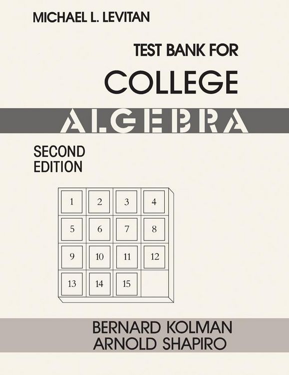 Produktbild: Test Bank for College Algebra