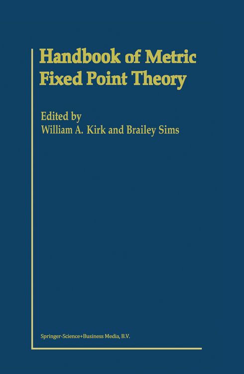 Produktbild: Handbook of Metric Fixed Point Theory