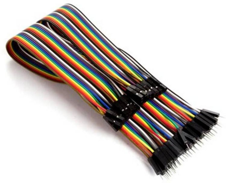 Produktbild: Whadda WPA428 Jumper-Kabel [40x Drahtbr&uuml;cken-Stecker - 40x Drahtbr&uuml;cken-Buchse] 15.00 cm Bunt