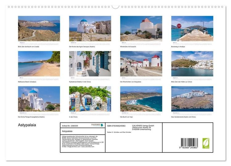 Produktbild: Astypalaia (hochwertiger Premium Wandkalender 2027 DIN A2 quer), Kunstdruck in Hochglanz