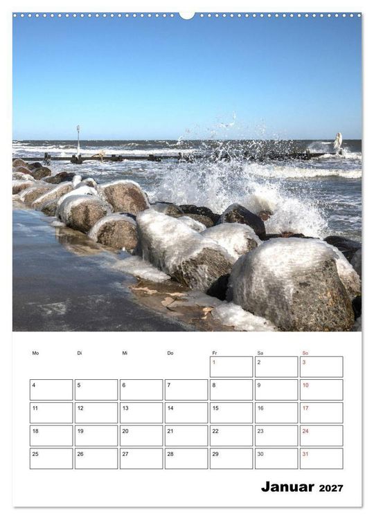 Produktbild: Ostsee. Urlaubsfeeling pur (hochwertiger Premium Wandkalender 2027 DIN A2 hoch), Kunstdruck in Hochglanz