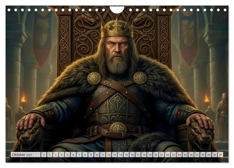 Produktbild: Beowulf &ndash; Die Saga des Drachenbezwingers (Wandkalender 2027 DIN A4 quer), CALVENDO Monatskalender