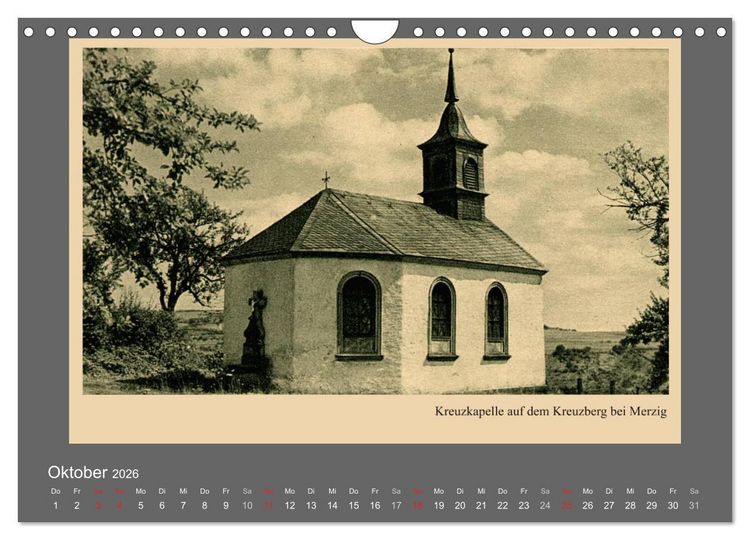 Produktbild: Saarland - vunn domols (frieher), Landkreis Merzig-Wadern (Wandkalender 2026 DIN A4 quer), CALVENDO Monatskalender