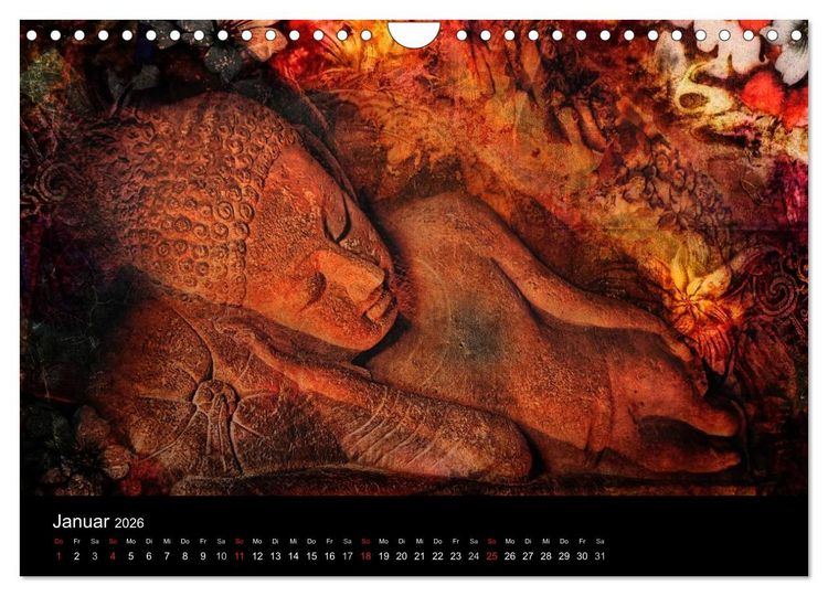 Produktbild: All U Buddhas (Wandkalender 2026 DIN A4 quer), CALVENDO Monatskalender